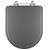 Tampa De Vaso Poliéster Smart Metrópole Cinza Fosco Para Bacia Celite - Imagem 1