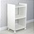 Armário Organizador Móvel Multiuso Branco com Rodinhas 40cm - Imagem 2
