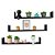 Kit 3 Prateleiras Nichos em U 60x15 MDF Preto com Suporte Flutuante Invisível - Imagem 2