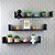 Kit 3 Prateleiras Nichos em U 60x15 MDF Preto com Suporte Flutuante Invisível - Imagem 1