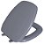 Tampa de Vaso Assento Sanitário Almofadado Astra Thema Cinza Claro para bacia Incepa - Imagem 1