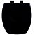 Tampa de Vaso Assento Sanitário Soft Close Astra Thema Preto para bacia Incepa - Imagem 7