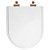 Tampa de Vaso Poliéster Com Amortecedor Link/LK Branco para Bacia Deca com Ferragem Rose Gold - Imagem 1