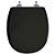 Assento Sanitario Soft Close Aspen Preto Para vaso Deca - Imagem 1