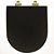Assento Poliester Soft Close Carrara Marrom Fosco para vaso Deca com Ferragem Dourada - Imagem 6