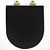 Assento Poliester Soft Close Carrara Preto Fosco para vaso Deca com Ferragem Dourada - Imagem 6