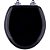 Tampa De Vaso Almofadada Com Amortecedor Oval Preta - Imagem 1