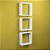 Conjunto 3 Nichos Decorativos 30x30 Branco para Sala Quarto - Imagem 4