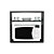 Nicho Organizador Suporte para Microondas Forno Elétrico 60cm Preto - Imagem 2