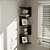 Prateleira de Canto Lyra 4 Nichos Decorativos Preto para Sala Quarto Livros - Imagem 2