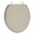 Assento Sanitario Poliéster Convencional Oval Bege Saara para vaso Deca - Imagem 1