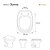 Assento Sanitário Soft Close Donna Ocre para vaso Santamarina - Imagem 3