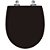 Assento Sanitário Soft Close Polo Preto para vaso Hervy - Imagem 1