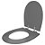 Assento Sanitário Soft Close Polo Cinza Plus para vaso Hervy - Imagem 2