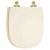 Assento Sanitário Soft Close Sabatini Areia para vaso Icasa com Ferragem Dourada - Imagem 1
