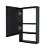 Armário para Banheiro Lavabo Suez Preto 34cm - Imagem 3