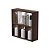 Nicho Decorativo Organizador para Banheiro Nogal 40cm Nancy - Imagem 1