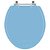 Assento Sanitário MDF Oval Azul Claro para todas as Louças - Imagem 1