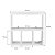 Nicho Decorativo Organizador para Banheiro Branco 40cm Nancy - Imagem 4