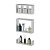 Conjunto Kit 3 Nichos Prateleiras Decorativas Branca para Banheiro - Imagem 3
