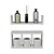 Kit 2 Peças Nicho Prateleira para Banheiro Branco 40 x 12cm - Imagem 1
