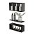 Kit Nichos Prateleiras França Para Banheiro Decorativo Preto - Imagem 1