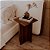 Mesa de Cabeceira Kyoto Nogal Cama Quarto Sala 35x65cm - Imagem 2