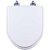Assento Sanitário Laqueado Soft Close Gunna Branco para vaso Eternit - Imagem 1