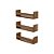 Kit 3 Prateleiras Porta Livros Freijó 70 x 12cm Suporte Invisivel - Imagem 3