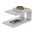 Mesa de Cabeceira Oslo Branca Cama Quarto Sala 23x15cm - Imagem 2