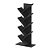 Estante Vertical Zig Zag Organizador Livros e Sapatos Preto - Imagem 3