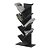 Estante Vertical Zig Zag Organizador Livros e Sapatos Preto - Imagem 2