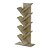 Estante Vertical Zig Zag Organizador Livros e Sapatos Carvalho - Imagem 3