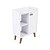 Aparador Caffe Organizador Mumbai Branco com Puxador Rose Gold - Imagem 7