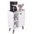 Aparador Caffe Organizador Mumbai Branco com Puxador Rose Gold - Imagem 6
