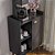 Aparador Caffe Organizador Mumbai Preto com Puxador Rose Gold - Imagem 4
