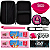 Kit Tabacaria 8 itens Cuia Dichavador Slick Seda Piteira Tubete Tesoura Rosa - Imagem 1