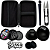 Kit 6 itens Tabacaria Beizze Cuia Dichavador Slick Tubete Tesoura Preto e Rosa - Imagem 1