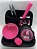 Kit 6 itens Tabacaria Beizze Cuia Dichavador Slick Tubete Tesoura Preto e Rosa - Imagem 4