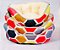 Cama para Pet Cão ou Gato 53x43x18cm - Estampa Colorida - Hexágono - Imagem 1