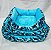 Cama para Pet Cão ou Gato 63x47x21cm - Azul - Imagem 4