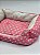 Cama para Pet Cão ou Gato 40x27x14cm (P) - Estampa Bolinhas - Rosa - Imagem 2