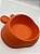 Comedouro/Bebedouro para Pet Cão ou Gato | Laranja | 18,8x18x6,5cm | 100% Plástico - Imagem 2