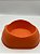 Comedouro/Bebedouro para Pet Cão ou Gato | Laranja | 18,8x18x6,5cm | 100% Plástico - Imagem 3