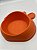 Comedouro/Bebedouro para Pet Cão ou Gato | Laranja | 18,8x18x6,5cm | 100% Plástico - Imagem 4