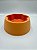 Comedouro/Bebedouro para Pet Cão ou Gato | Amarelo e Laranja | 17,8x17,8x6,5cm - Imagem 2