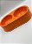Comedouro/Bebedouro para Pet Cão ou Gato | Duplo | Laranja | 26,5x15x5,5cm - Imagem 4