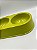 Comedouro/Bebedouro para Pet Cão ou Gato | Duplo | Verde | 26,5x15x5,5cm - Imagem 4