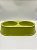Comedouro/Bebedouro para Pet Cão ou Gato | Duplo | Verde | 29,5x26,5x5,5cm - Imagem 5