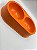 Comedouro/Bebedouro para Pet Cão ou Gato | Duplo | Laranja | 29,5x26,5x5,5m - Imagem 2